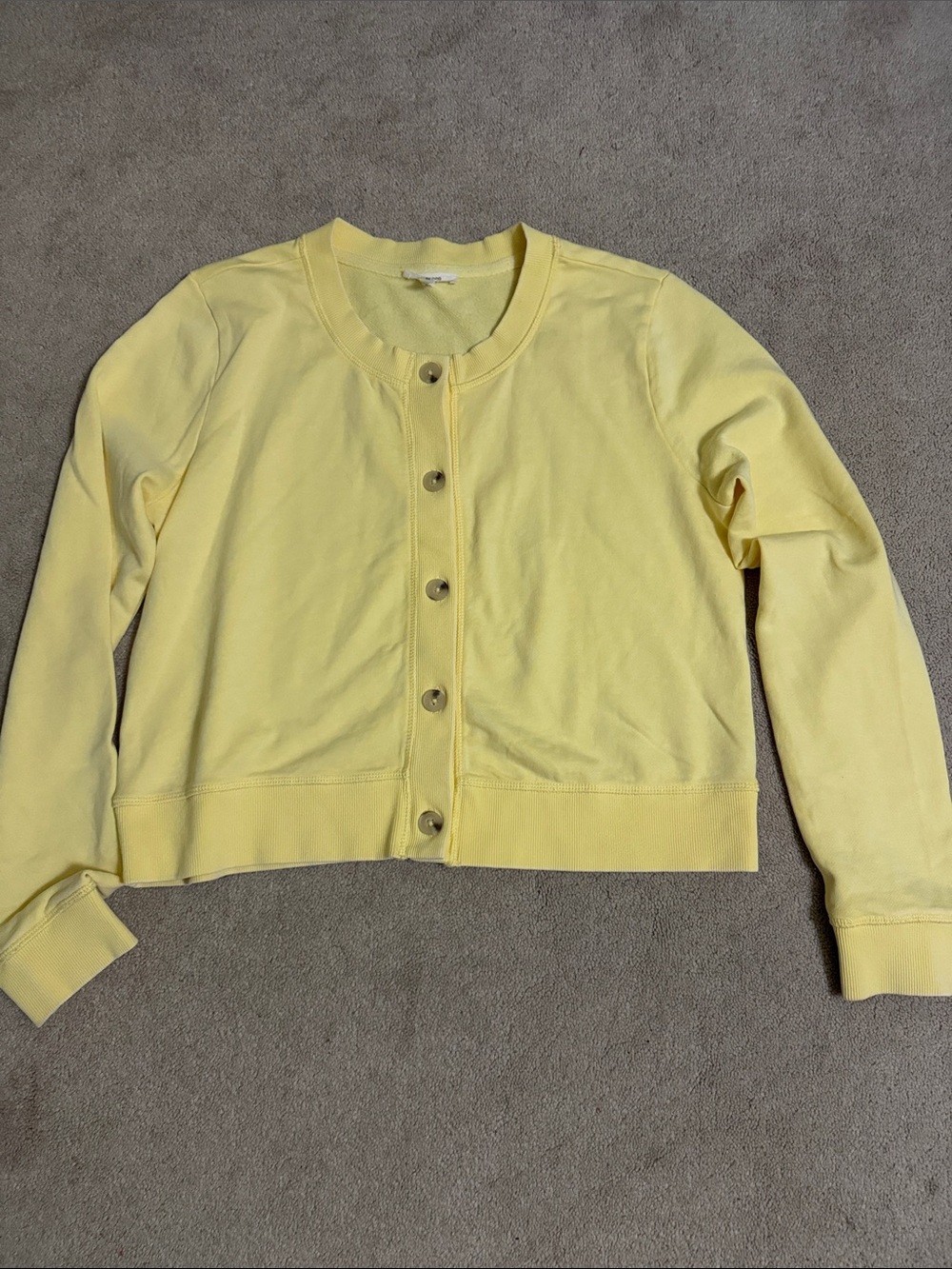 Maurices Yellow Button-Front Cardigan